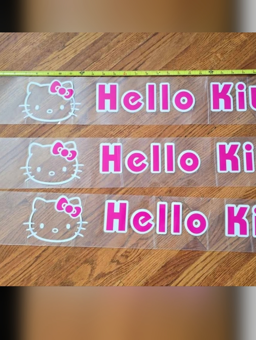 ONE LEFT Hello Kitty Pink & White Windshield Decal